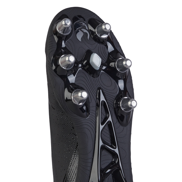 Canterbury Adults Stampede Team Soft Ground Rugby Boots Black - Forefoot Close-up