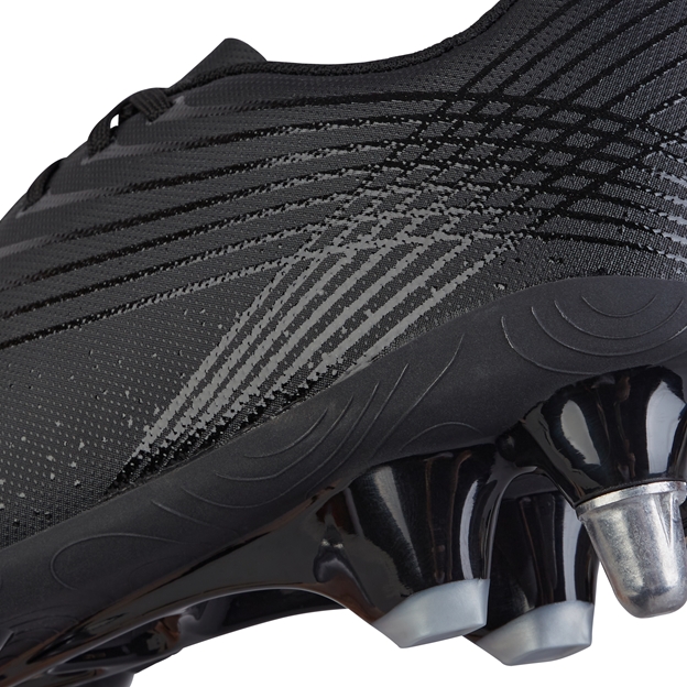 Canterbury Adults Stampede Team Soft Ground Rugby Boots Black - Heel Close-up