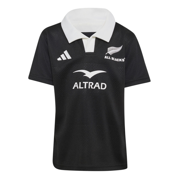 All Blacks Kids Rugby Kit 26/27 All Black - Top Front View