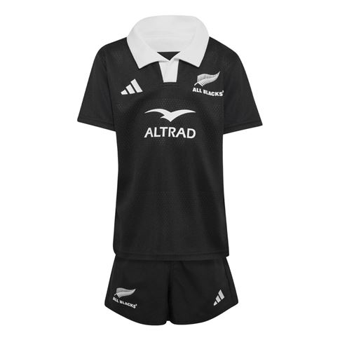 All Blacks Kids Rugby Kit 26/27 All Black - Front View