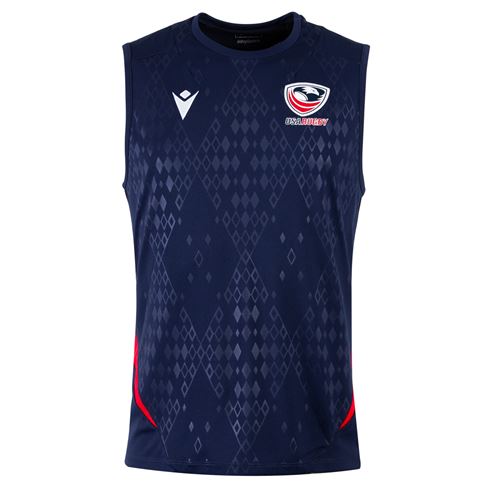 USA Mens Training Vest 2026 Navy - Front