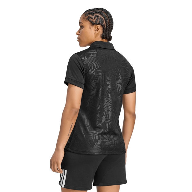 All Blacks Womens 'Greatest Rivalry' Home Rugby Shirt 26/27 All Black - Back View