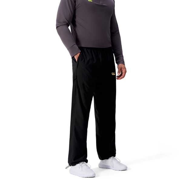 Canterbury Mens Tempo Trackpant Black - Model Side Close-up