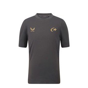 Saracens Kids 150th Anniversary T-Shirt 26/27 Gunmetal - Front View
