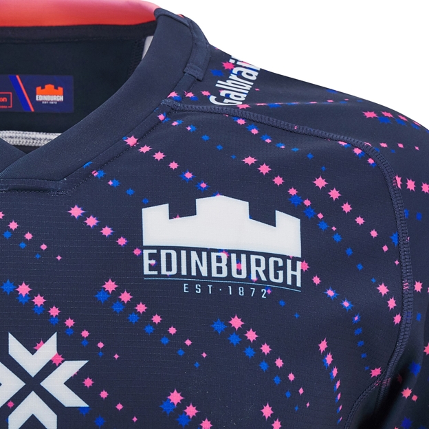 Edinburgh Kids Training Rugby Shirt - Short Sleeve - 24/25 - Logo