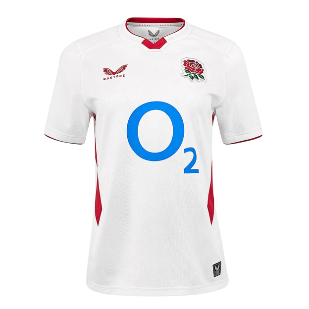 England Womens Home Rugby Shirt 25-26 - Front