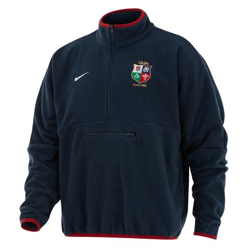 British and Irish Lions Adults Polar Fleece 26/27 Obsidian - Front View