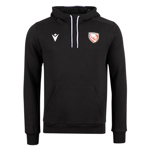 Gloucester Mens Travel Hoodie 25/26 Black Lilac - Front
