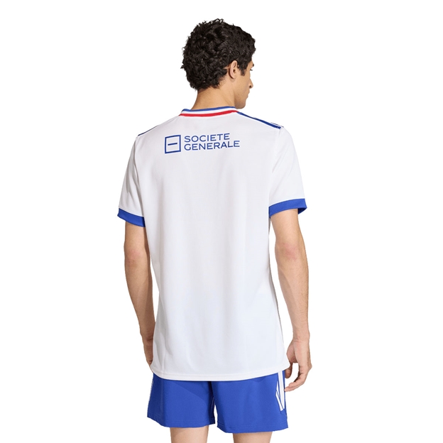 France Mens Away Rugby Shirt White 25/26 - Model Back View