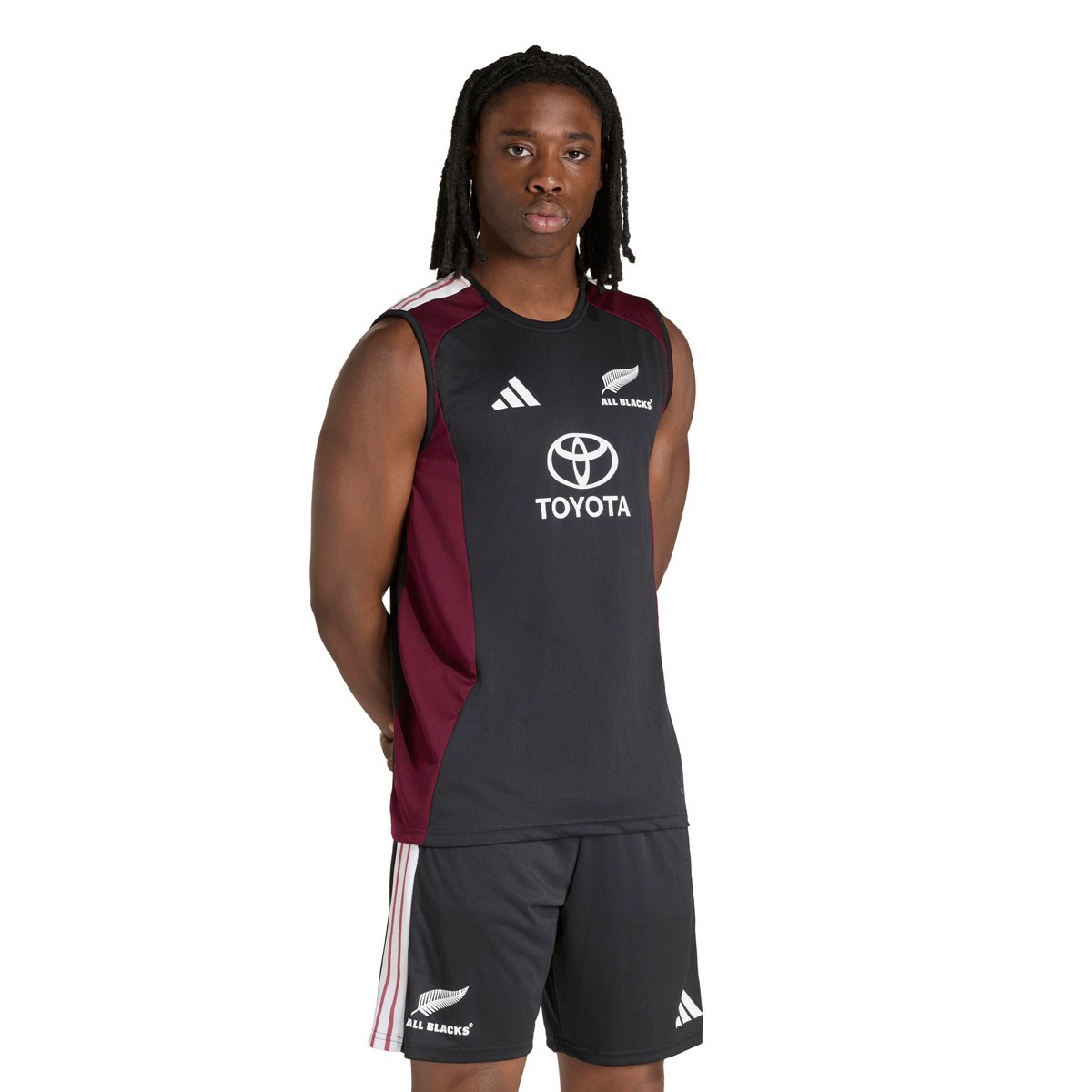 All Blacks Mens Training Vest 26/27 All Black - Front View