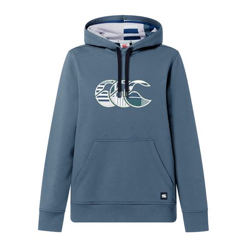 Canterbury Womens Uglies Hoodie Dark Slate Blue - Front View