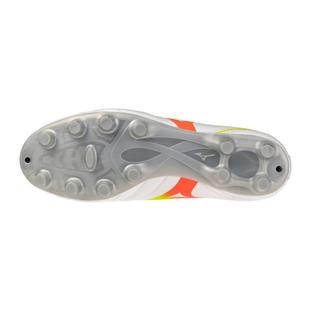 Mizuno Adults Monarcida Neo III Select Firm Ground Rugby Boots White - Soleplate View