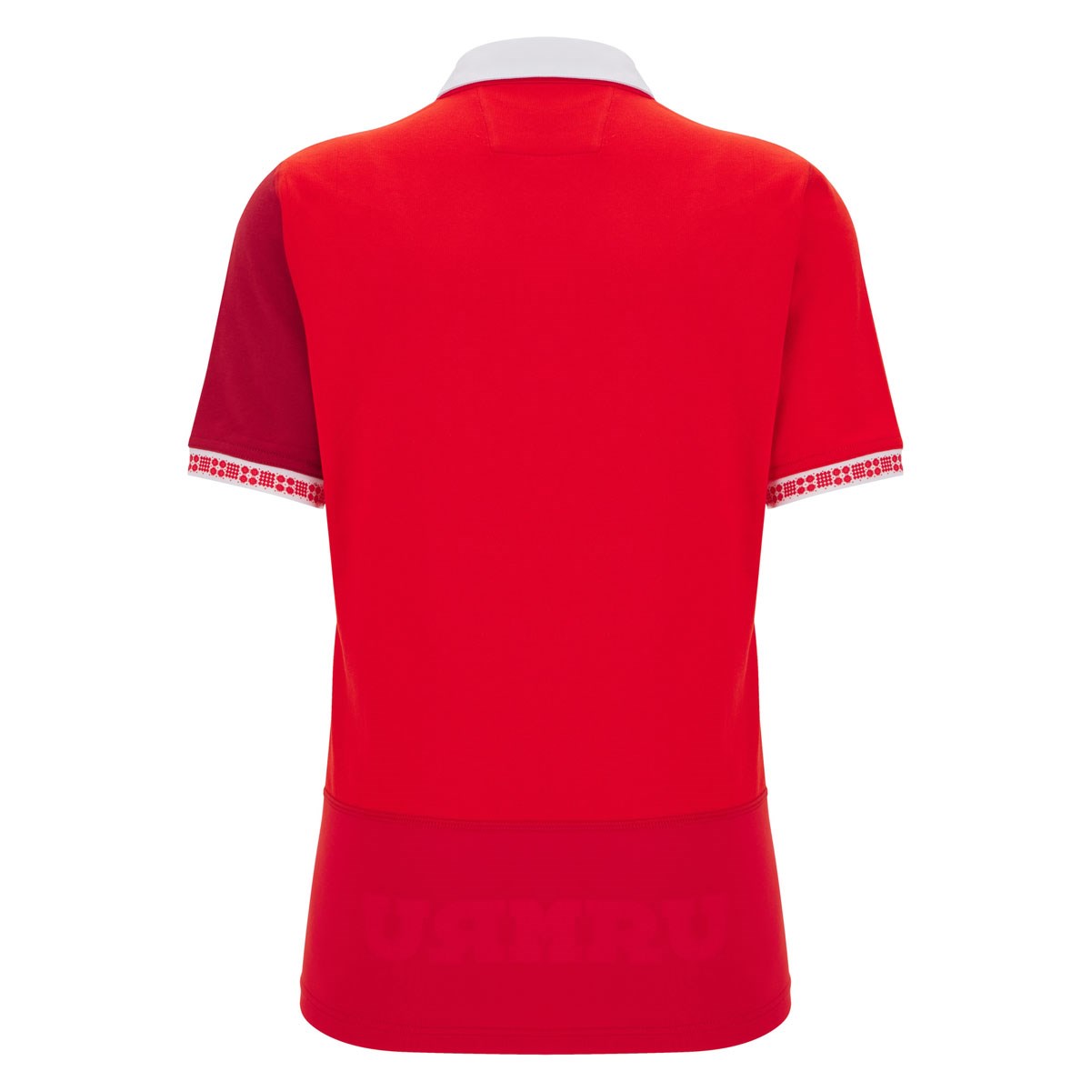 Wales Womens Home Cotton Rugby Shirt 25/26 Short Sleeve Red - Front