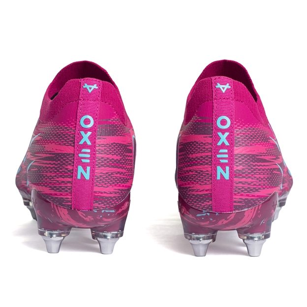 Oxen Kids Metasock Soft Ground Rugby Boots Purple Haze - Back