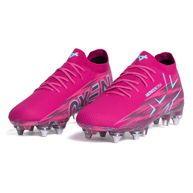 Oxen Kids Metasock Soft Ground Rugby Boots Purple Haze - Pair