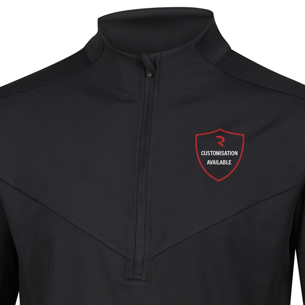 Rugbystore Adults Performance 1/4 Zip Midlayer Top - Customise Close-up