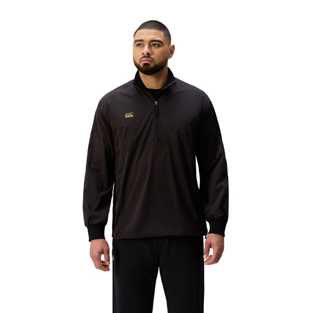 Canterbury Mens Tempo Breakdown Contact Jacket Black Back - Model Front