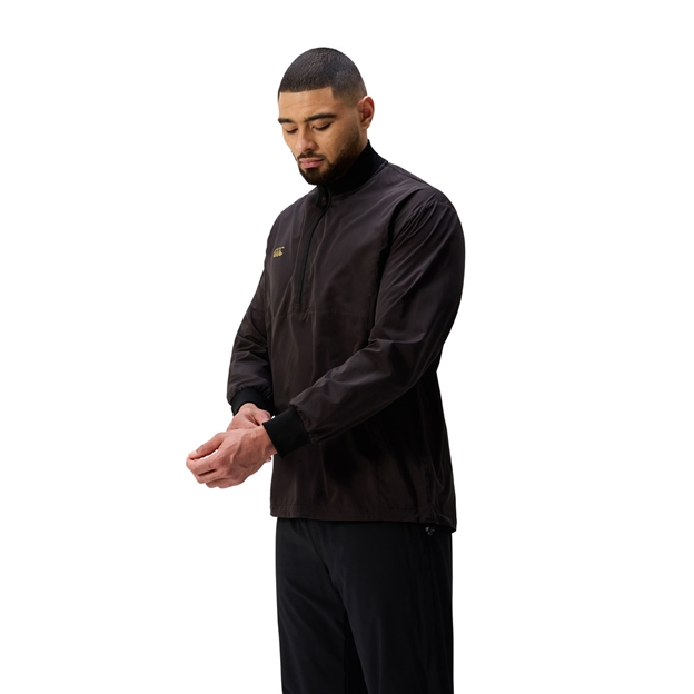 Canterbury Mens Tempo Breakdown Contact Jacket Black Back - Model Side View