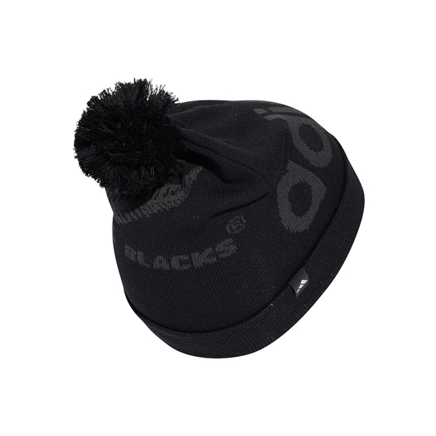 All Blacks Adults Bobble Beanie 26/27 All Black - Back View