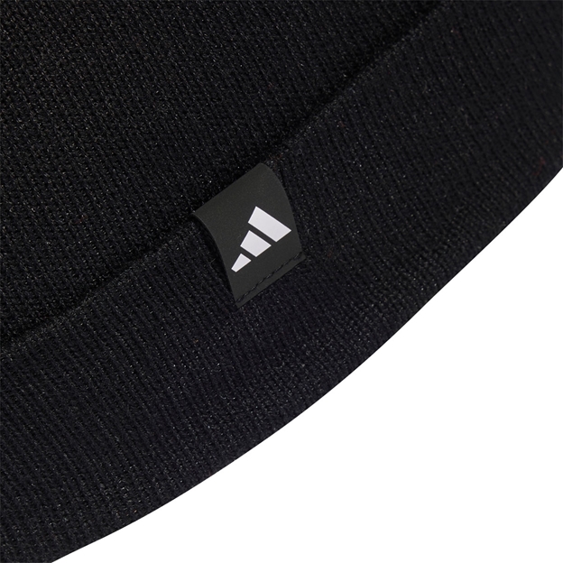 All Blacks Adults Bobble Beanie 26/27 All Black - Adidas Label Close-up