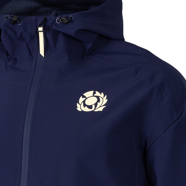 Scotland Mens Training Waterproof Jacket 26/27 - SRU Thistle Close-up
