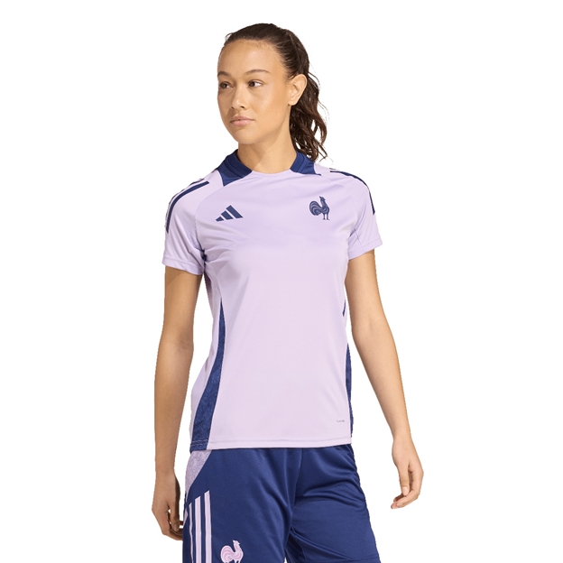 France Womens Performance Tee 25/26 Purple - Model