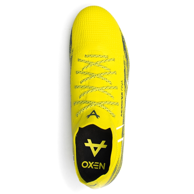 Oxen Adults Metasock Firm Ground Rugby Boots Yellow Flare - Top