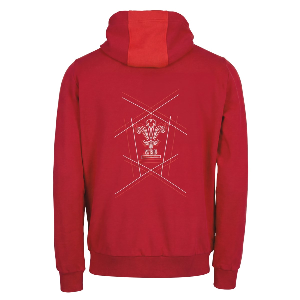 Wales Mens Fanwear Hoodie 26/27 Red - Front View