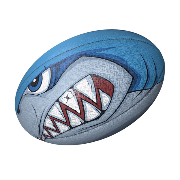 Gilbert Randoms Bite Force Rugby Ball - Front