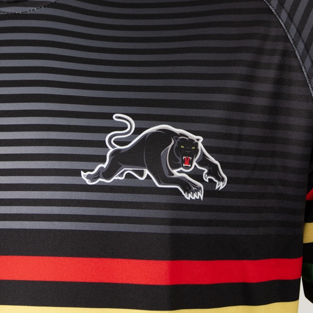 Penrith Panthers Adults Supporters Shirt 2026 Black - Panthers Logo Close-up