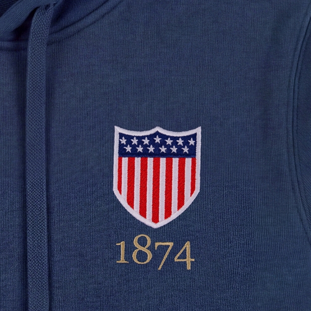 USA 1874 Hoodie - Petrol Blue
