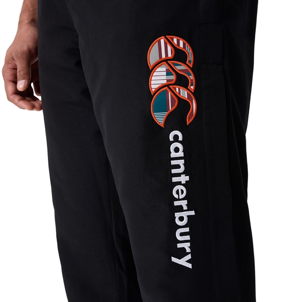Canterbury Mens Uglies Stadium Pants Black/Multi - Model Logo Close-up