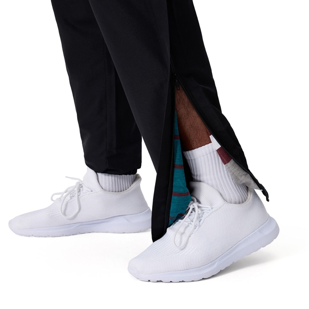 Canterbury Mens Uglies Stadium Pants Black/Multi - Model Zipped Leg Close-up