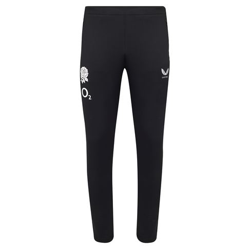 England Mens Performance Pants 26/27 Castore Black - Front