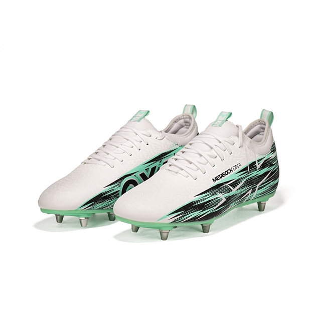 Oxen Kids Meta X 6S Soft Ground Rugby Boots Cool Mint - Pair