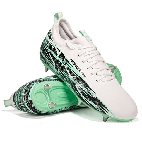 Oxen Kids Meta X 6S Soft Ground Rugby Boots Cool Mint - Front