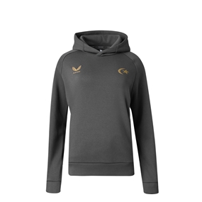 Saracens Kids 150th Anniversary Hoodie 26/27 Gunmetal - Front View