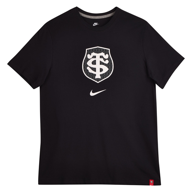 Toulousain Mens T-Shirt 26/27 Black - Flatlay View