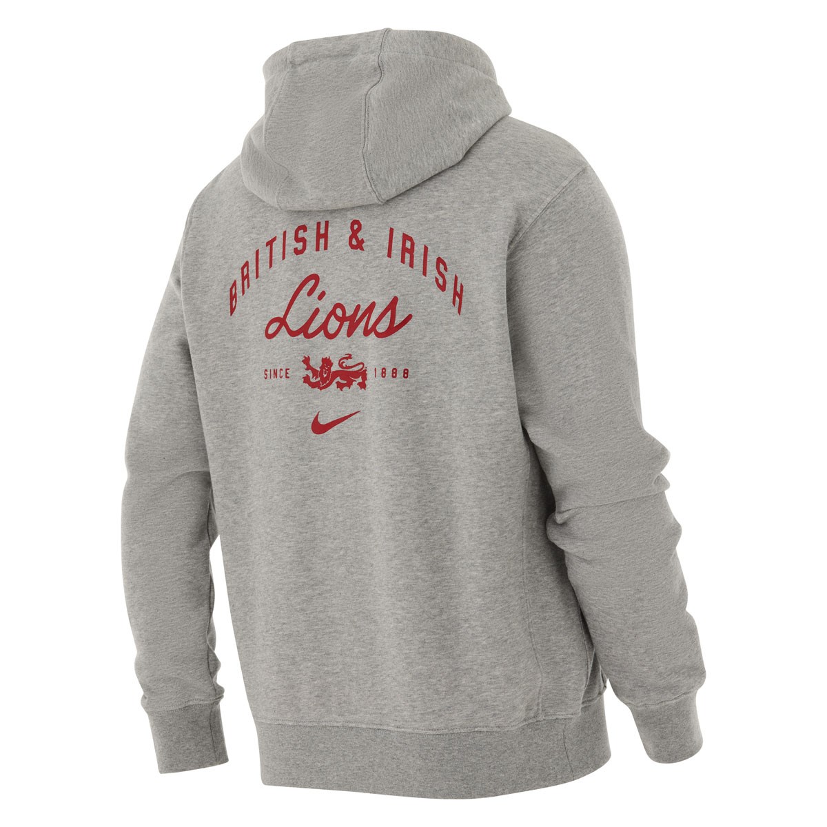 British and Irish Lions Adults Hoodie 26/27 Dark Grey Heather - Front View