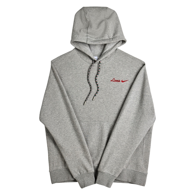 British and Irish Lions Adults Hoodie 26/27 Dark Grey Heather - Flatlay Front
