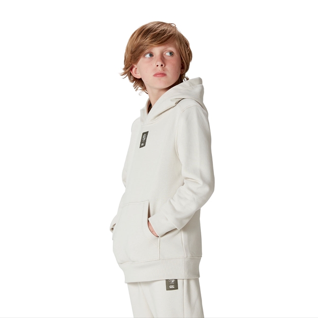 British and Irish Lions Outback Junior Fleece Hoody - Natural - Model Side Half