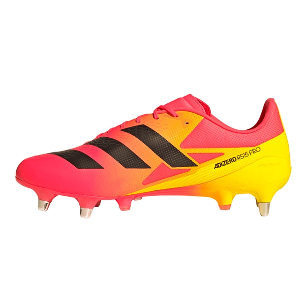 Adidas Adults Adizero RS15 Pro Soft Ground Rugby Boots - Solar Turbo