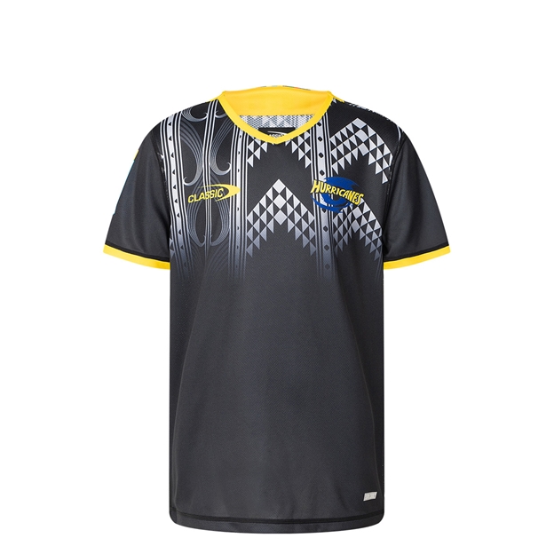 Hurricanes Kids Pro Training T-Shirt Black 2025 - Front