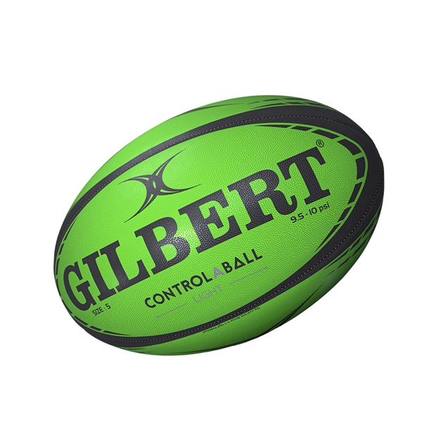 Gilbert Control-A-Ball Rugby Ball Light - Front View