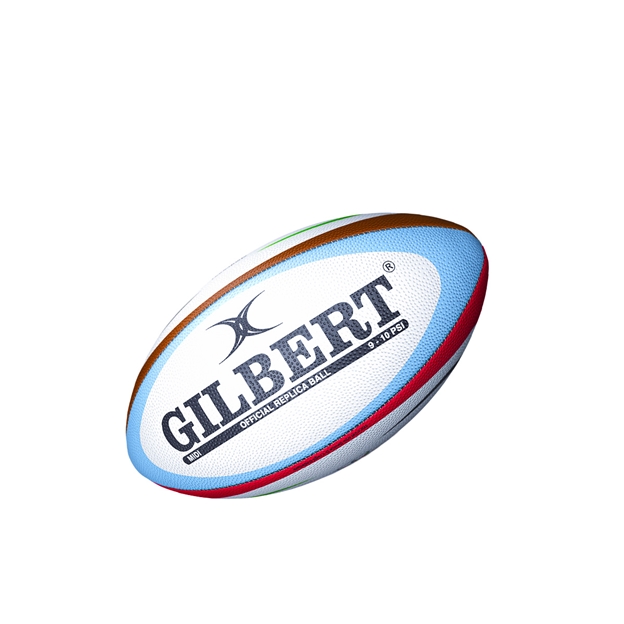 Gilbert Harlequins Replica Rugby Ball Midi - Back