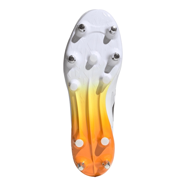 adidas Adults Adizero RS15 Ultimate Soft Ground Rugby Boots White - Soleplate View