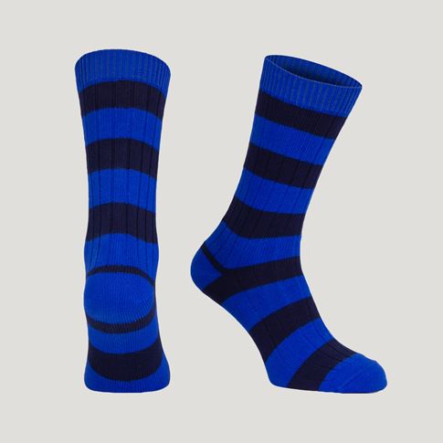 Classic Striped Socks – Royal/Navy Blue