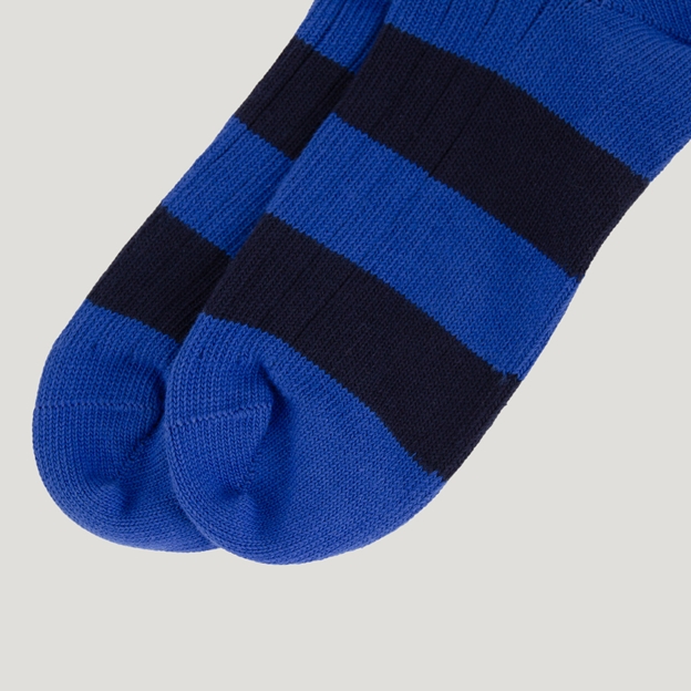 Classic Striped Socks - Royal/Navy Blue