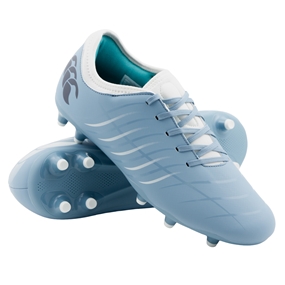 Canterbury Adults Phoenix 2.0 Team Firm Ground Rugby Boots Mountain Spring Blue - Front View