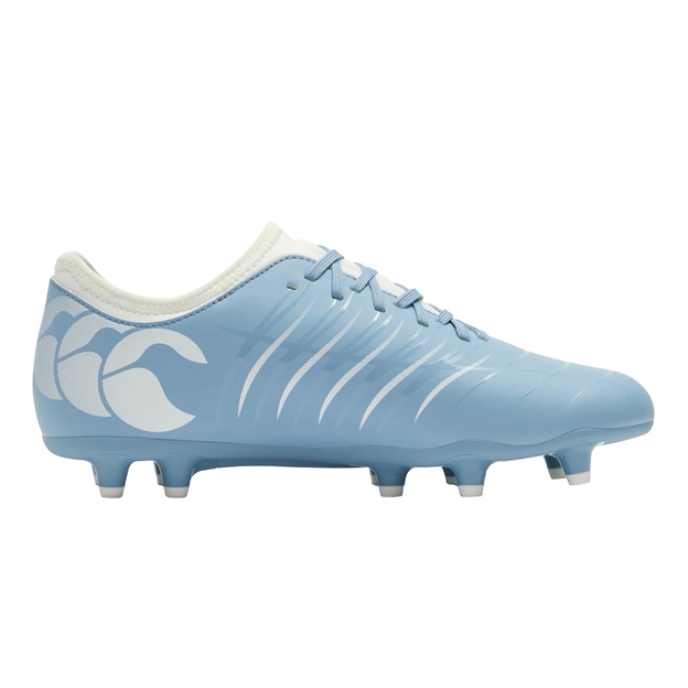 Canterbury Adults Phoenix 2.0 Team Firm Ground Rugby Boots Mountain Spring Grey - Instep View